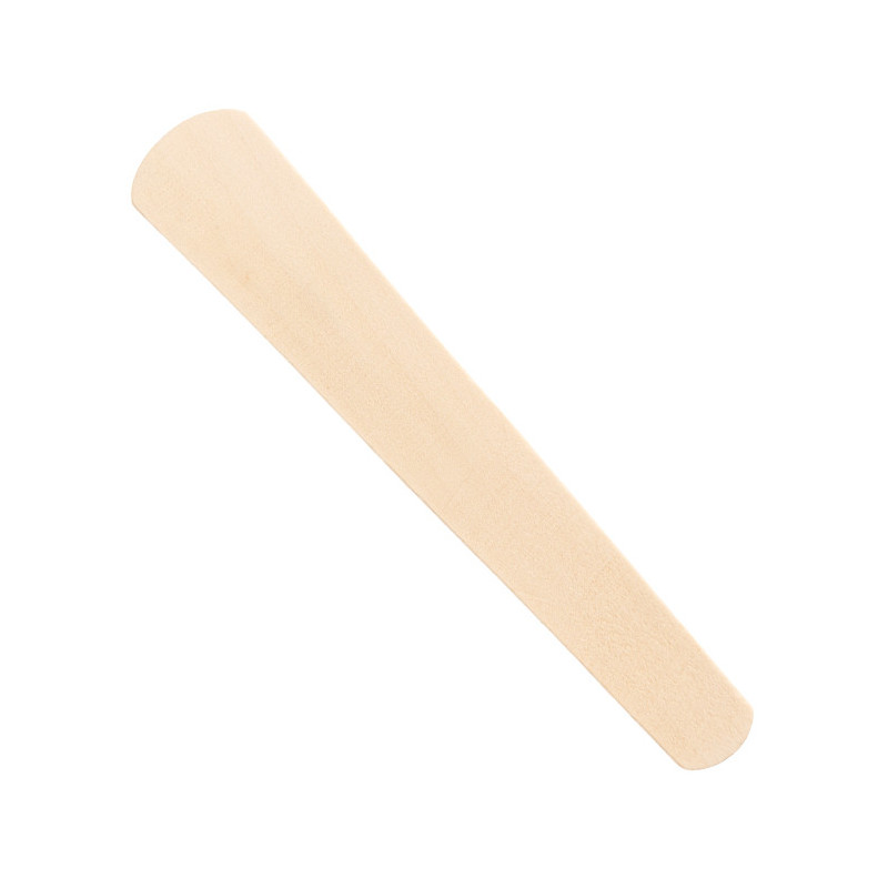 Spatula for wax, wooden, medium, 160mm