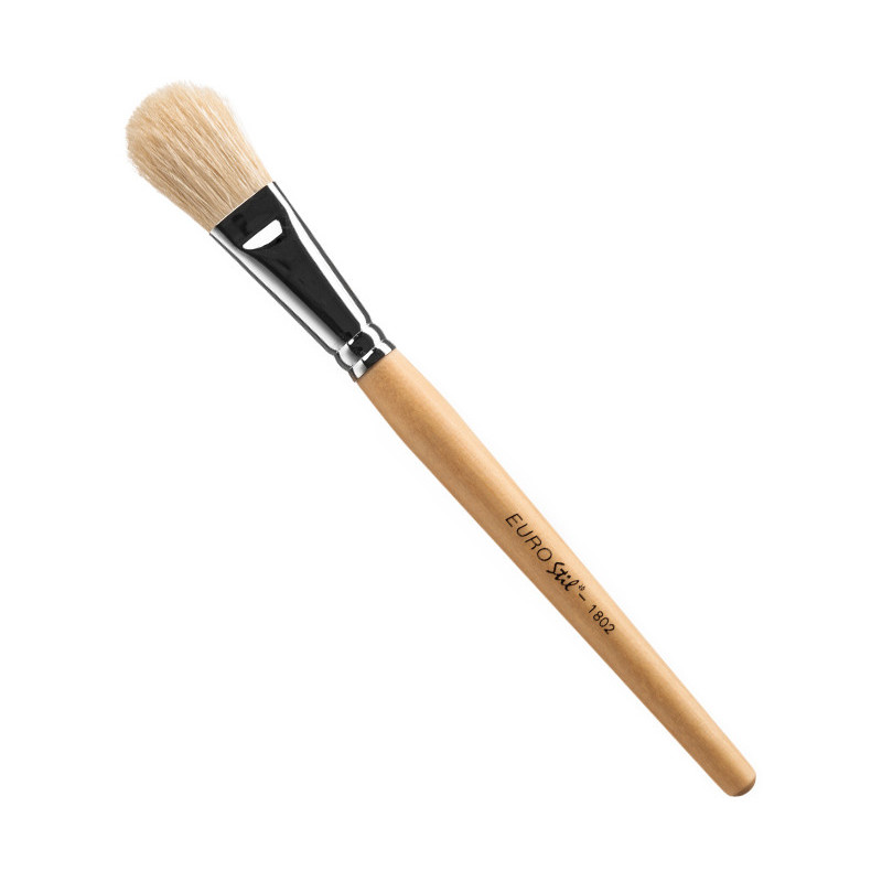 Brush for powder and blush, from squirrel feathers, also suitable for applying a face mask, 19.8cm