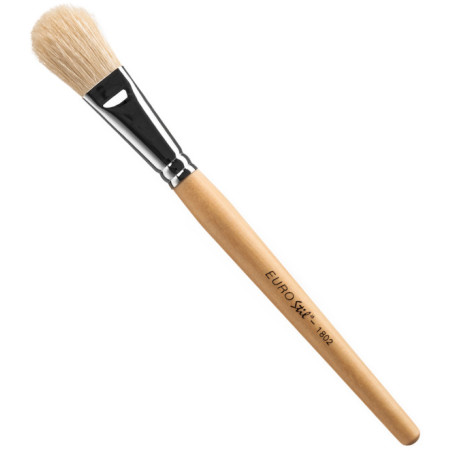 Borste, för behandlingar, maskapplicering, ekorrhårsborst, trähandtag 19,8 cm