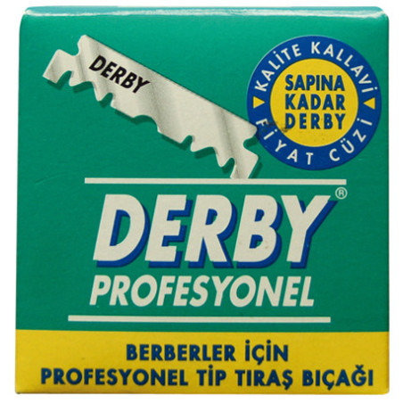 DERBY Blad för skäggknivar, engångs, 100 st.