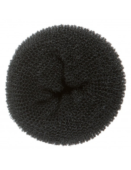 Hårknut, shaper, rund, svart, Ø8cm