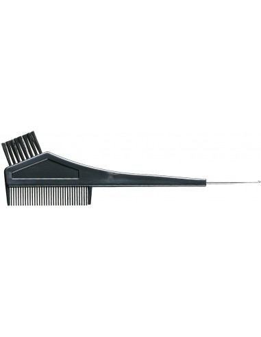 Hair dye brush with comb and hook, 7x21.5cm