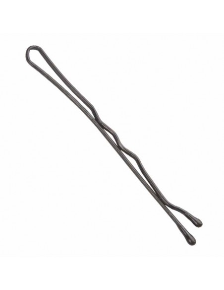 Hårnålar, 48 mm, vågiga, svarta, 12 st