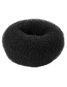 Hårknut, svart, rund 3,5 cm