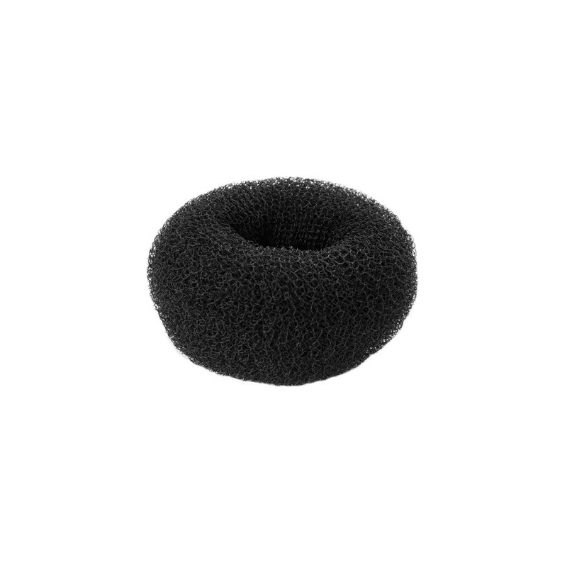 Hårknut, svart, rund 3,5 cm