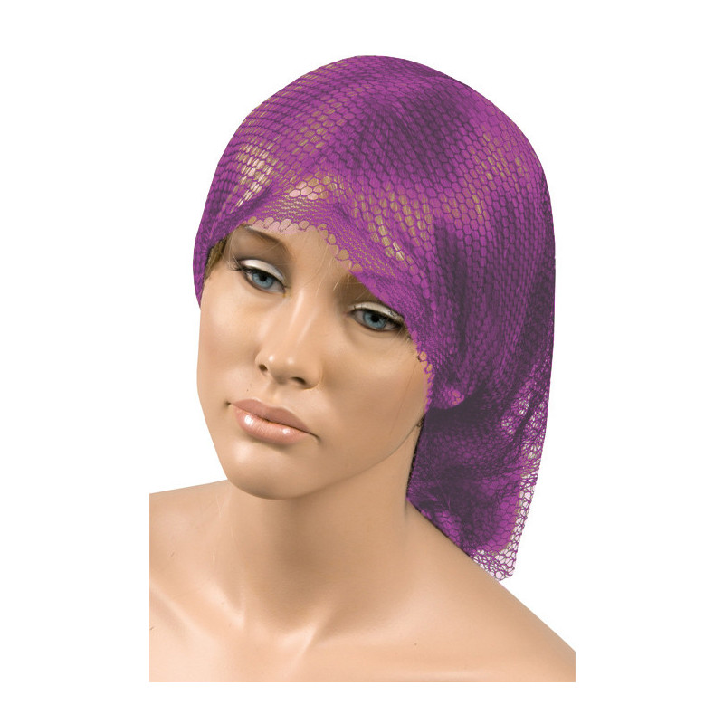 Net for hair, triangular shape, big mesh, rose