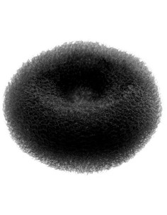 Hårknut, rund, 3,7 cm, svart