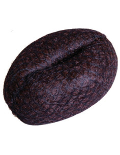 Hårknut, stor, rund, brun