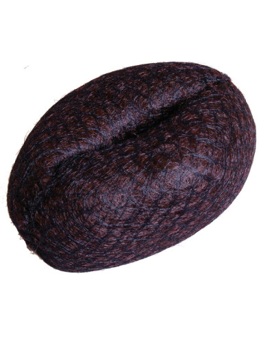 Hårknut, stor, rund, brun
