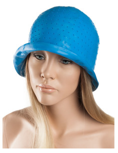 Hårblekningsmössa, gummi, blå