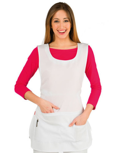 Förkläde med ficka, elastisk...