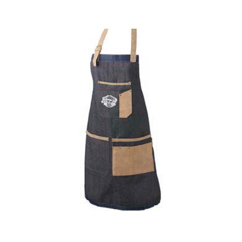 Förkläde, denim, 6+3 fickor, 85x58cm,...