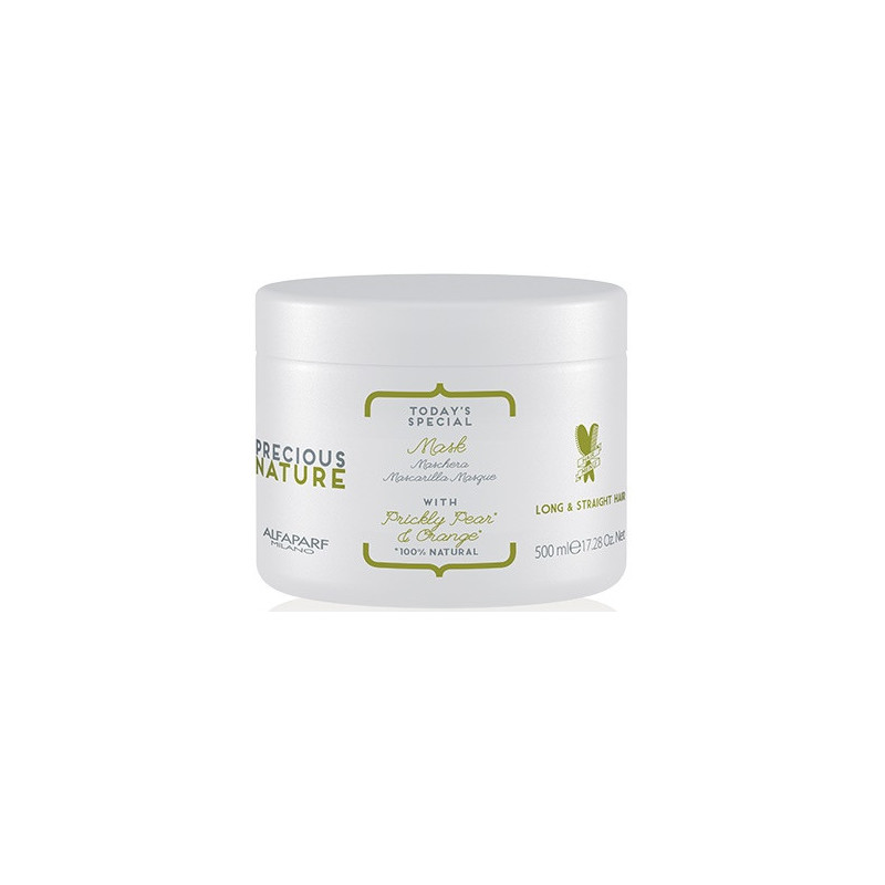 PRECIOUS NATURE ANTI-FRIZZ MASK WITH PRICKLY PEAR & ORANGE for long & straight hair 500ml