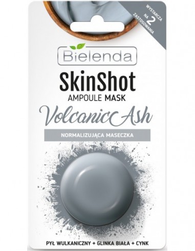 SKIN SHOT Maska sejai, normalizējoša, vulkānu pelni 8g