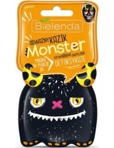 MONSTER Face mask, detox, 3D, for all skin types, 1pc