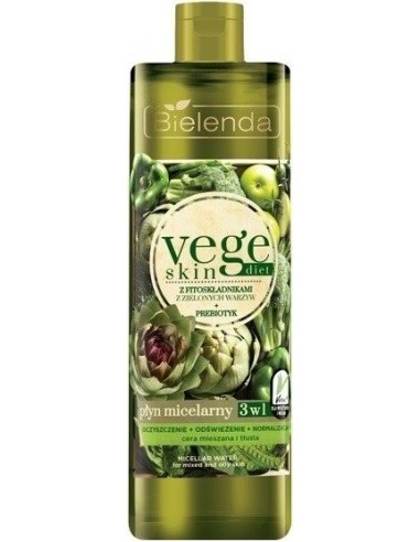 VEGE SKIN DIET Micelārais ūdens, taukainai/kombinētai ādai 500ml