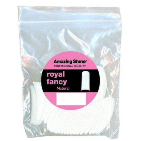 Nageltips AmazingShine Royal Fancy - Natural, nr 9, 50 st.