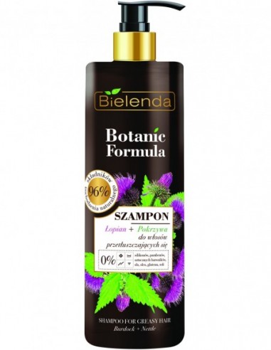 BOTANIC FORMULA Šampūns taukainiem matiem dadzis+nātre 400ml