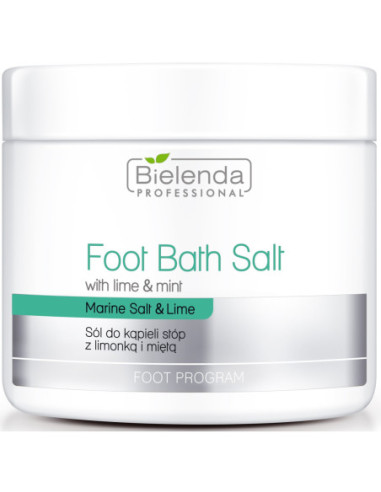 HANDS & FEET Salt with lime and mint for foot bath 600gr