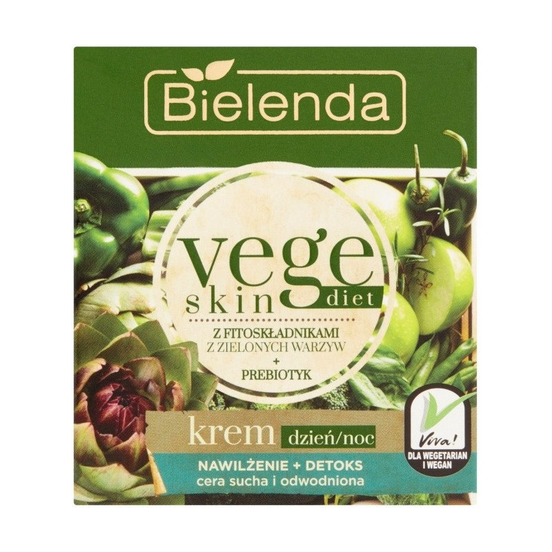 VEGE SKIN DIET Krēms sejai, mitrinošs, detoksificē, sausai/dehidrētai ādai 50ml