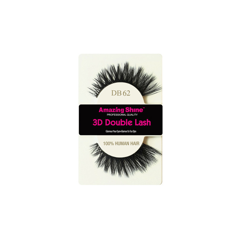 False Eyelashes – 3D Double DB62 by Amazing Shine