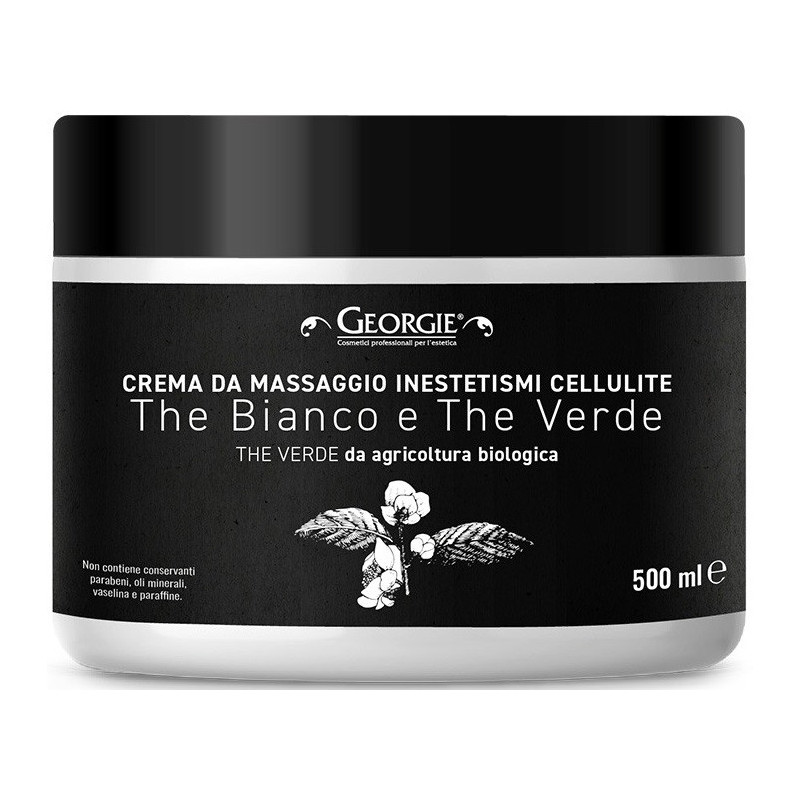 Massage cream, cellulite, white and green tea 500ml