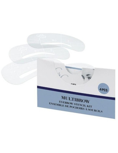Ögonbrynsschabloner - 4 olika former