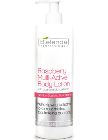 RASPBERRY BODY PROGRAM Multi-Active Body Balm with Raspberry&amp,Guarana Bio-Caffeine 500ml