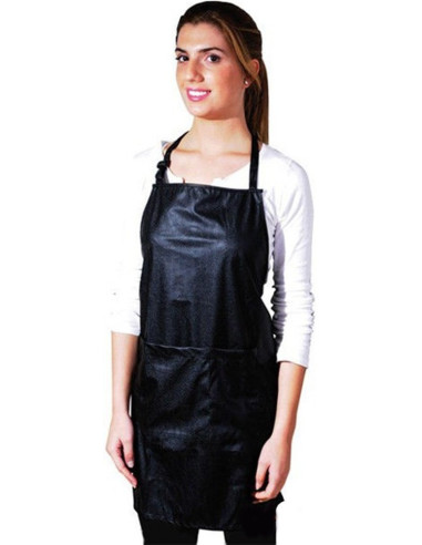 Apron, polyester, black, 71cmx61cm, 1pc. / pack.