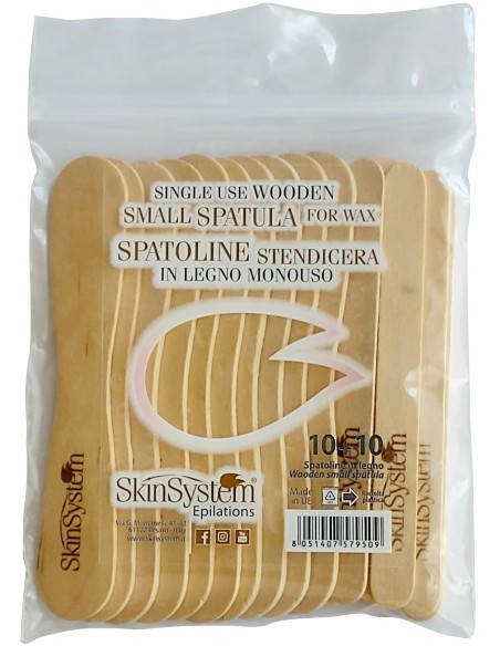 Träspatel, storlek S, 20 st/förpackning