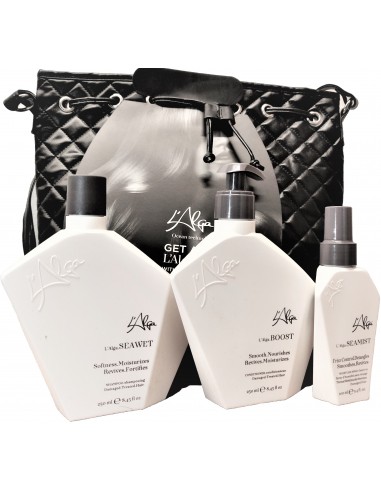 L`ALGA Shoulder Bag Black Q - Set 3 (Shampoo, Conditioner, Spray)