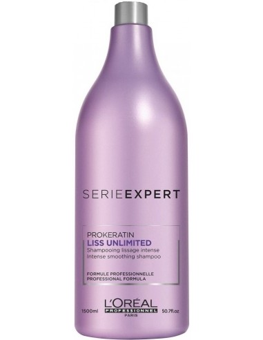 Nogludinošs šampūns nepakļāvīgiem matiem L'Oreal Professionnel Serie Expert Liss Unlimited 1500ml