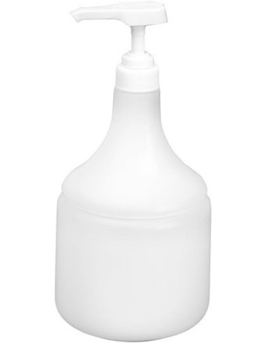 Plastflaska med dispenser, vit 1000ml