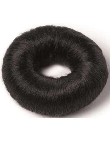 Hårknut rund form ø80mm, svart färg