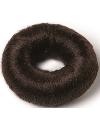 Hårknut rund form ø80mm, brun färg