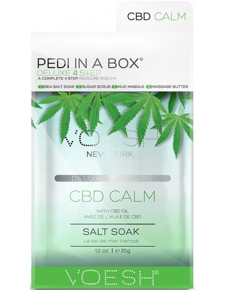 VOESH PEDI IN A BOX Fotset, Hemp relax, med hampaolja, återfuktande, 4 produkter