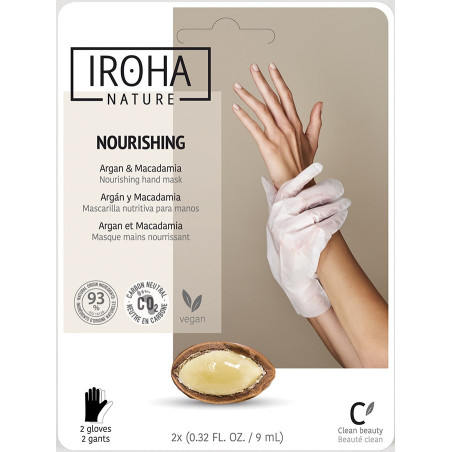 IROHA NATURE Mask-handskar för händer och naglar (2 st., engångs)