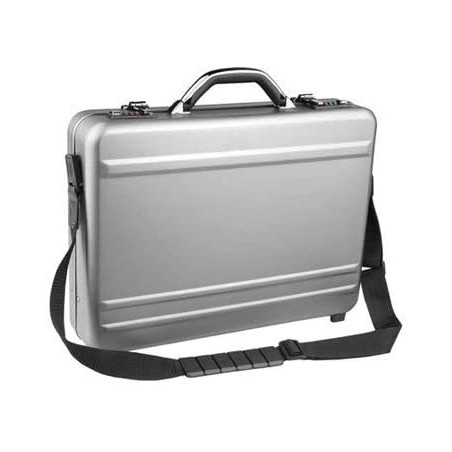 Attaché frisörväska, aluminium, grå