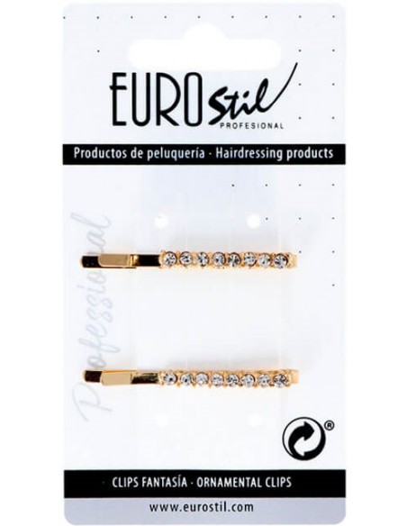 Klämmor-ankor, guld, med pärlor, 5,5 cm, 2 st