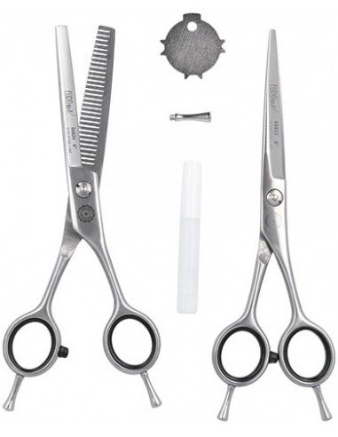 Set med professionella hårklippsaxar...