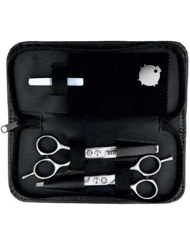 Set med professionella hårklippsaxar...