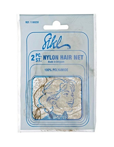 Hårnät, resår, 2 st, nylon, brunt