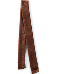 Hårstycke, flexibelt, brunt