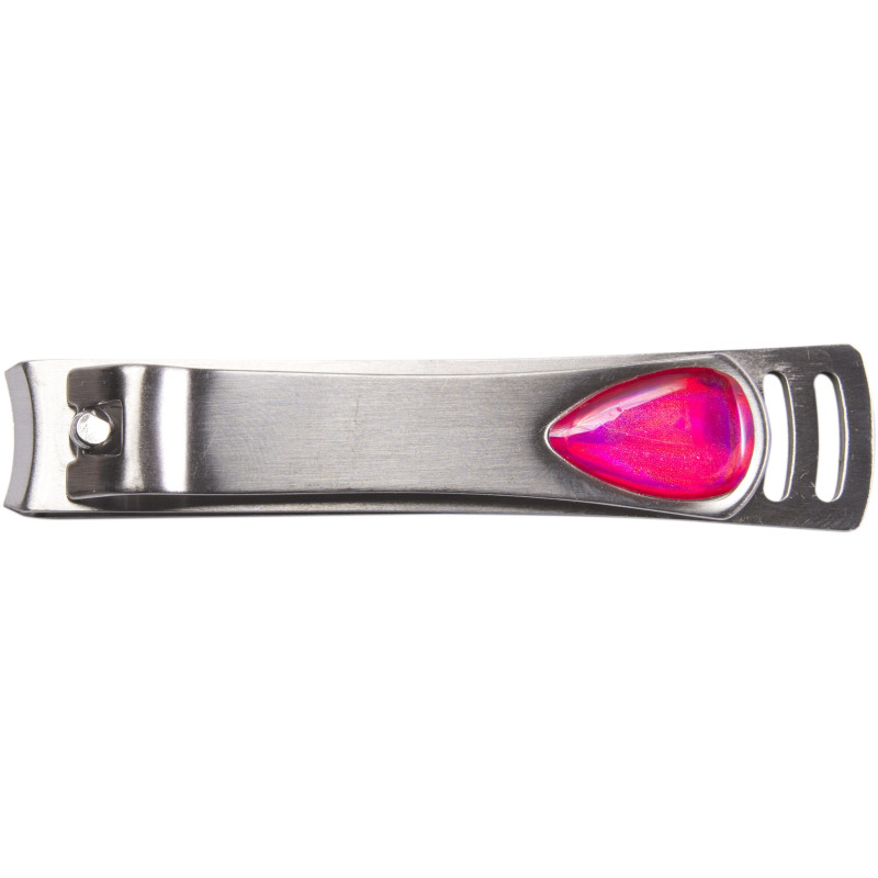 Nagelklippare, metall, rosa strass på...