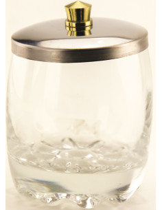 Glasbehållare, metalllock,...