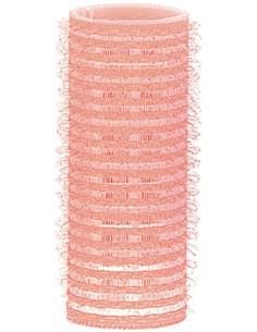 Hårrullar, 24 mm, rosa 12 st