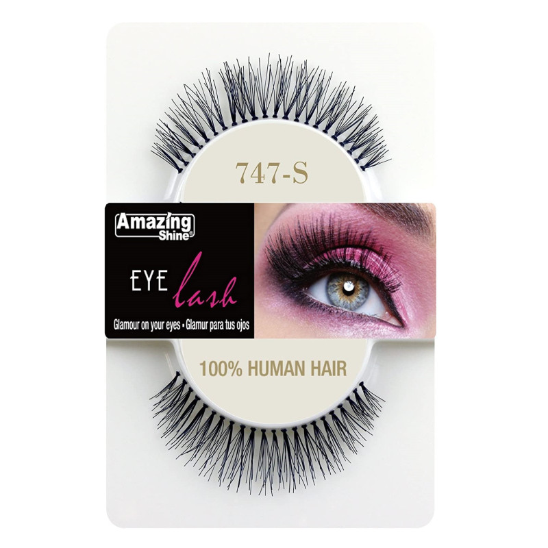 Eyelashes EL/747-S, 100% natural hair,1 pair