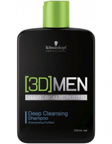 3D Men dziļi attīrošs šampūns 250ml