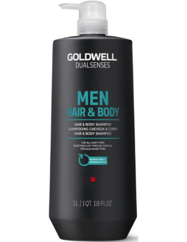 DUALSENSES MEN HAIR, BODY SHAMPOO 1000ml