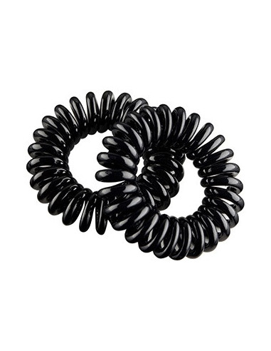 Gummispiraler för hår, svarta, 45 mm,...